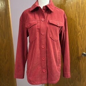 Avec Les Filles size small pink corduroy shirt/jacket.